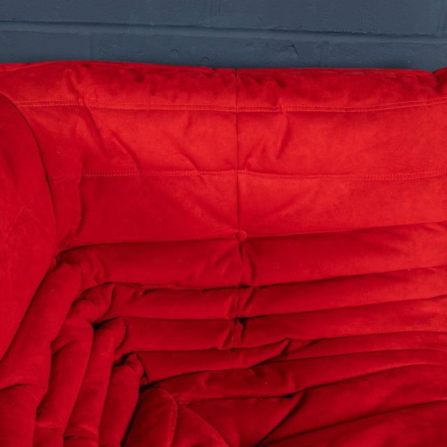 Red Togo Corner Sofa by Michel Ducaroy for Ligne Roset, France, 1973 For Sale - Image 11 of 18
