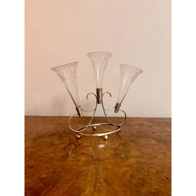 Antique Edwardian Epergne, 1900 For Sale - Image 3 of 7