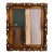 "Down to Earth" Abstract Painting in Antique Frame, Transitional Original Art by JTS For Sale