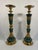 1950s Large Brass and Marble Candle Holders - A Pair For Sale - Image 10 of 17