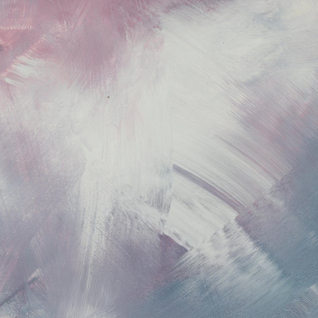 "Amethyst Skies" Contemporary Abstract Mixed-Media Painting For Sale - Image 4 of 8