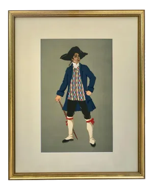 Vintage French Regional Costume Print 1929 Man From Provence France