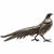 Hollywood Regency Pair of Vintage Large Chinese Brass Silver-Plated Pheasant Sculpture Figurines For Sale - Image 3 of 9