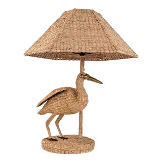 1970s Mario Lopez Torres Crane Table Lamp For Sale