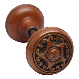 Penn Hardware Five Fold Bronze Renard Door Knobs For Sale