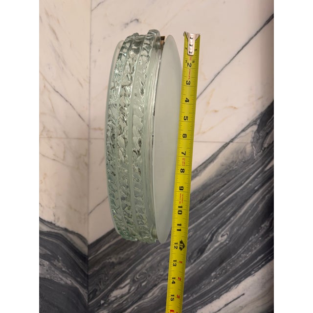 Modern 1980s Italian Glass Sconces - a Pair For Sale - Image 3 of 10