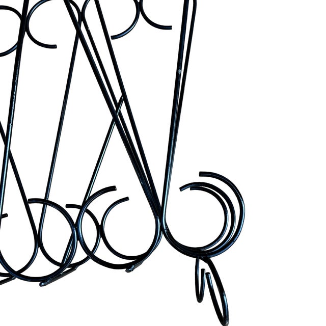 1970s Openwork Metalwork Newspaper Rack, Belgium 1970s For Sale - Image 5 of 12