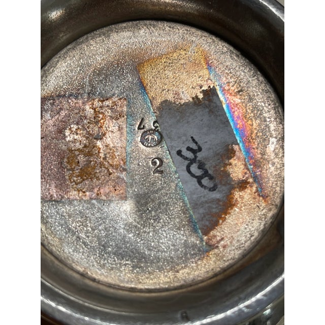 Small Silver Plated Teapot With Ivory Tip and Wooden Handle For Sale In San Francisco - Image 6 of 7