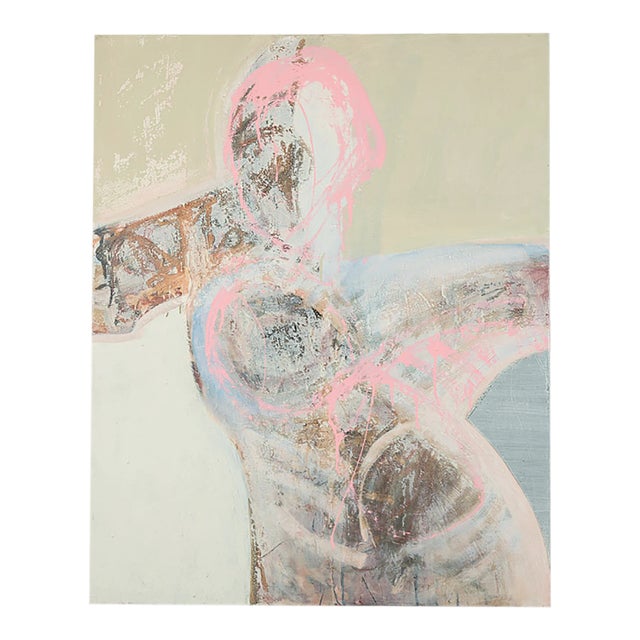 Human Leg, Oil & Acrylic on Canvas For Sale