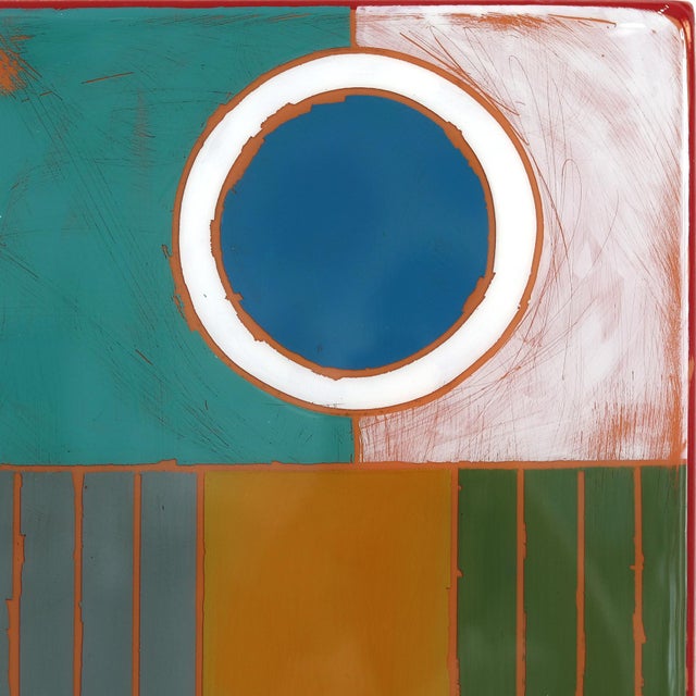 Wood Time Zone 11 - Original Minimalist Color Field Acrylic and Resin Artwork on Wood Panel by Ricky Hunt For Sale - Image 7 of 9