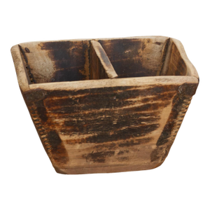Distressed & Authentic Painted Grain Basket