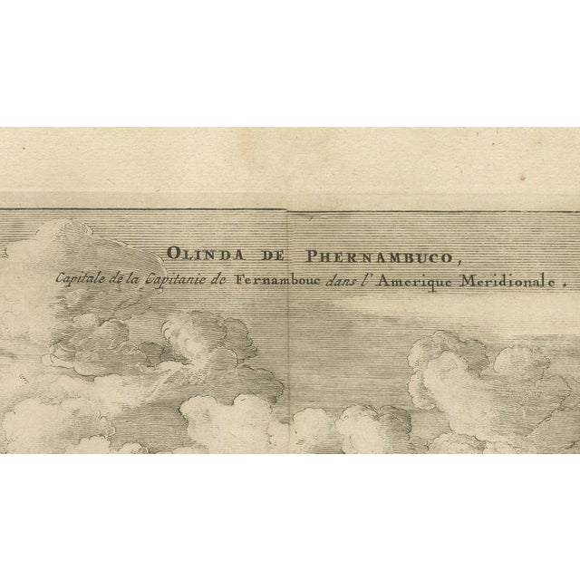 View of Olinda Pernambuco Brazil and Dutch Fleet, 1671 For Sale - Image 11 of 13