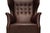 Mid-Century Modern Danish Modern Leather Wingback Lounge Chair, Denmark, Circa 1940s For Sale - Image 3 of 12