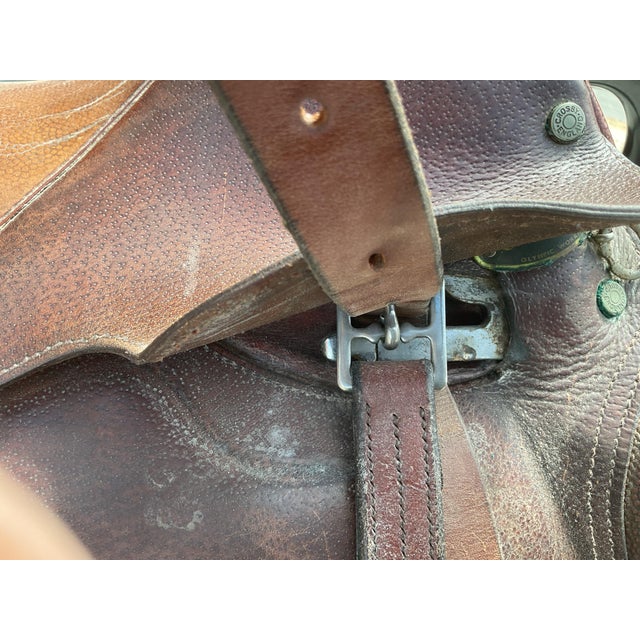 Vintage Crosby Olympic Works English Close Contact Saddle, Made in England For Sale - Image 9 of 15
