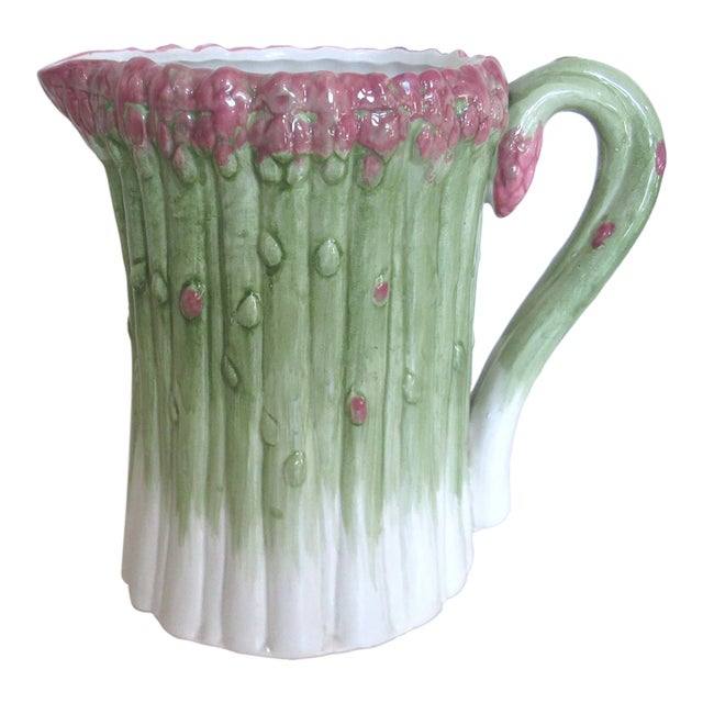 Vintage Mid-Century Modern Fitz Floyd Asparagus Pitcher For Sale