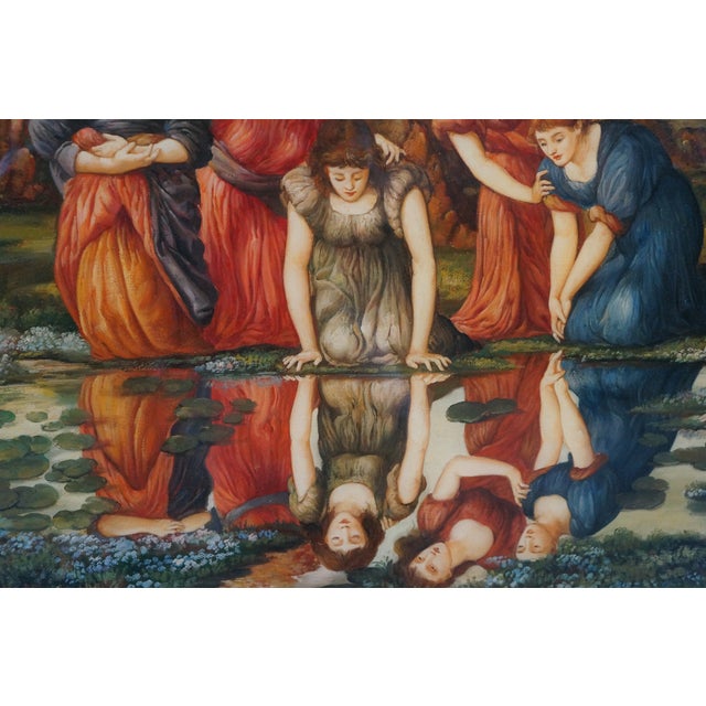 Late 20th Century The Mirror of Venus After Edward Burne-Jones's Oil Painting Mythological Figures, Framed For Sale - Image 6 of 12