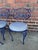 Mid 20th Century Vintage Whimsical Patio Dining Set 6 Chairs and Table Professionally Powder Coated and Upholstered For Sale - Image 5 of 9