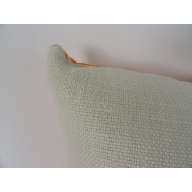 1990s Contemporary Orange Zebra Print Pillows - a Pair For Sale In Miami - Image 6 of 7