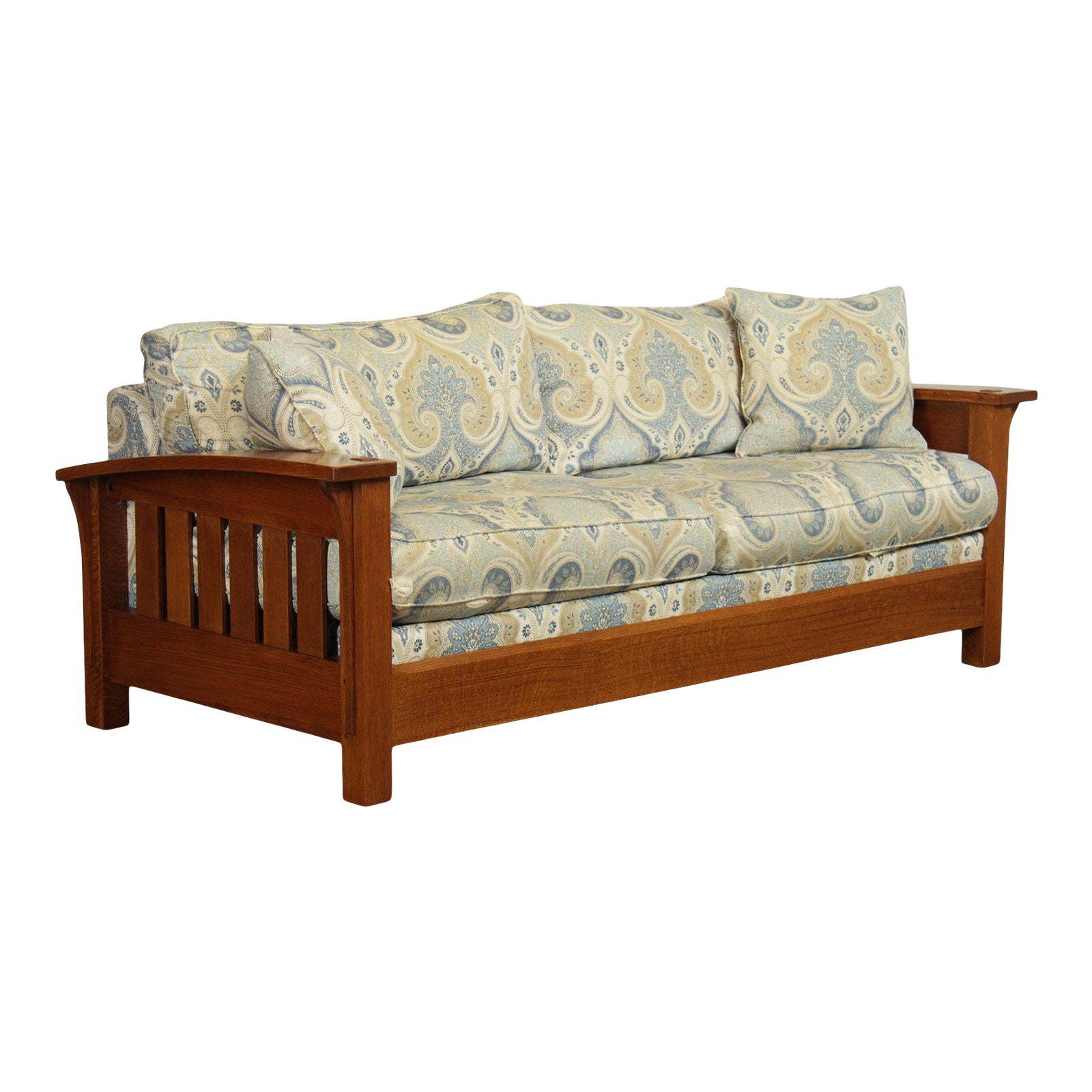 Stickley Mission Collection Oak Orchard Street Sofa Chairish
