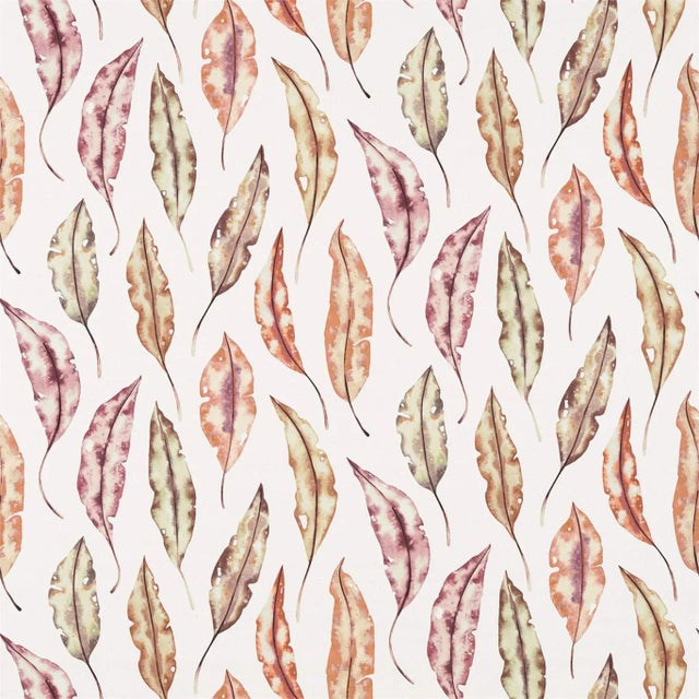 Harlequin Kinina Fabric in Mandarin/Fig - a Sample For Sale