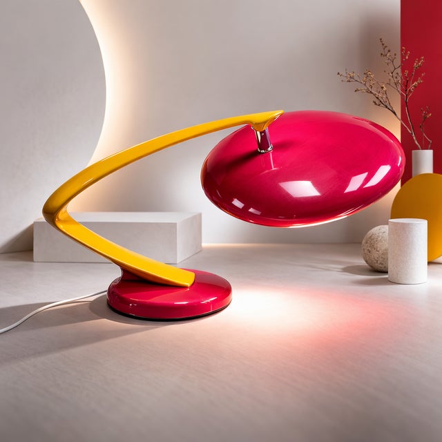 Vintage Sculptural Table Lamp from Fase, Spain, 1980s For Sale - Image 3 of 8