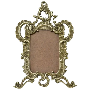 Mid 20th Century French Antique Brass Picture Frame
