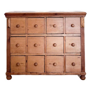 Antique European Apothecary Chest For Sale