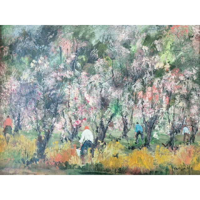 Guido Bertuzzi, Primavera, 1997, Oil Painting on Wood For Sale - Image 12 of 14