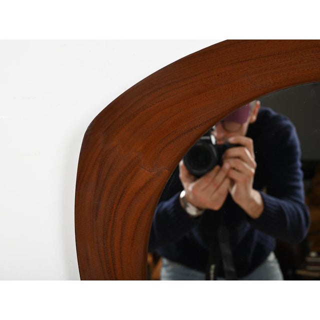 Mid-Century Oscar Mirror in Teak by Campo e Graffi for Home Torino, Italy, 1958 For Sale - Image 14 of 18
