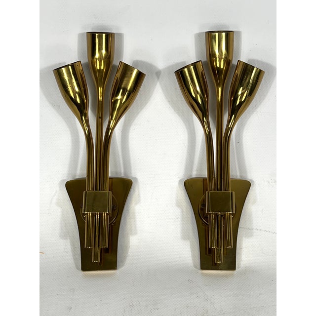 Mid-Century Modern Italian Brass Sconces from Lumi Milano, 1960s, Set of 2 For Sale - Image 14 of 14