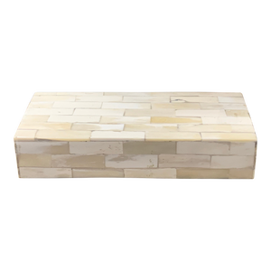 Late 20th Century Vintage Rectangular Tessellated Bone Box