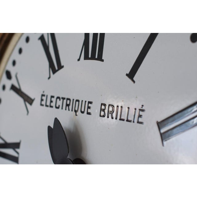 This imposing XXL façade clock, dating from the 1950s and originating from a church organ in Brillié, France, embodies...