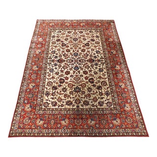Vintage Hand Knotted Room Size Persian Rug. 9'3"x 12'6" For Sale
