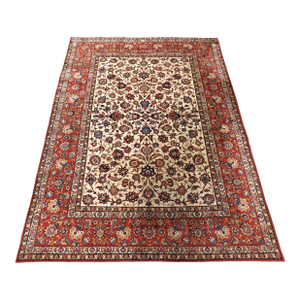 Vintage Hand Knotted Room Size Persian Rug. 9'3"x 12'6"
