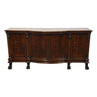 Hickory White Bookmatched Flame Mahogany Traditional Style 81" Sideboard Buffet 6105-149 For Sale