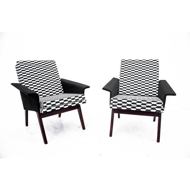 Armchairs, Czechoslovakia, 1960s, Set of 2 For Sale - Image 9 of 9
