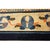 1920s Ivory and Blue Dragon Roundels Antique Chinese Baotou Room Size Rug For Sale - Image 9 of 10
