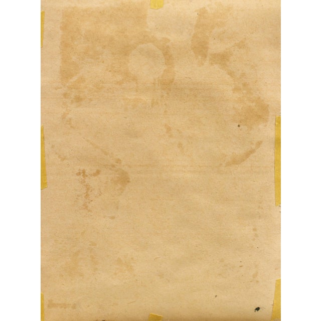 Paper 'Abstracted Figure' by Baez Bonorat, Mexico City National School of Fine Arts For Sale - Image 7 of 8