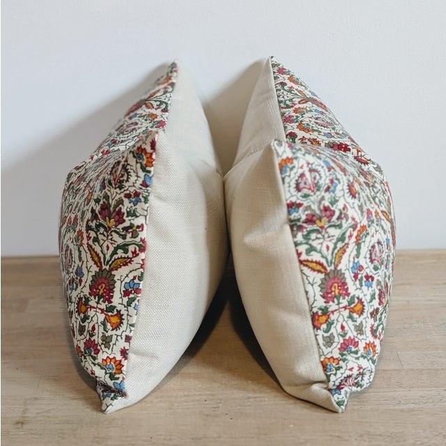 Traditional Soane Britain Musical Garden Lumbar Pillows For Sale - Image 3 of 5