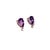 2010s Natural Amethyst Diamond Earrings 14k Gold 3.71 TCW Certified For Sale - Image 5 of 11