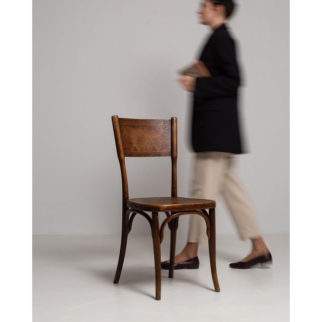 Early 20th Century Early 20th Century France Tan Wood Lounge Chair For Sale - Image 5 of 11