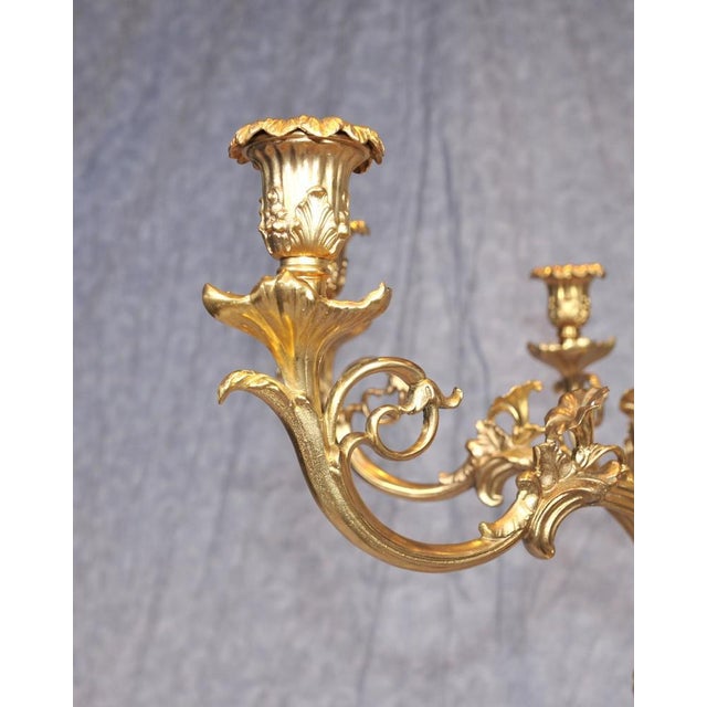 Gilt Classic Candleholders from Paul Storr, Set of 2 For Sale - Image 9 of 12
