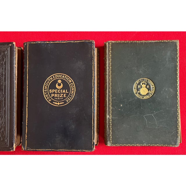 Fine Bindings - Antique Prize Presentation Books - 4 Volumes For Sale In New York - Image 6 of 18
