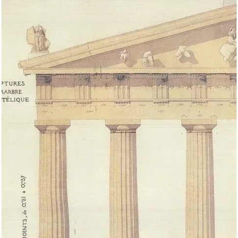 Realism A. Defrasse Envoi De Rome Lithograph For Sale - Image 3 of 4