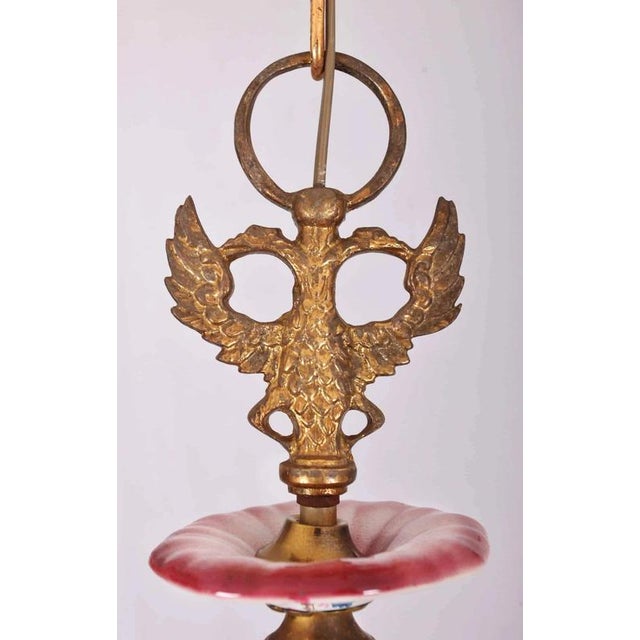 Dutch Eight-Arm Painted Chandelier For Sale - Image 4 of 6
