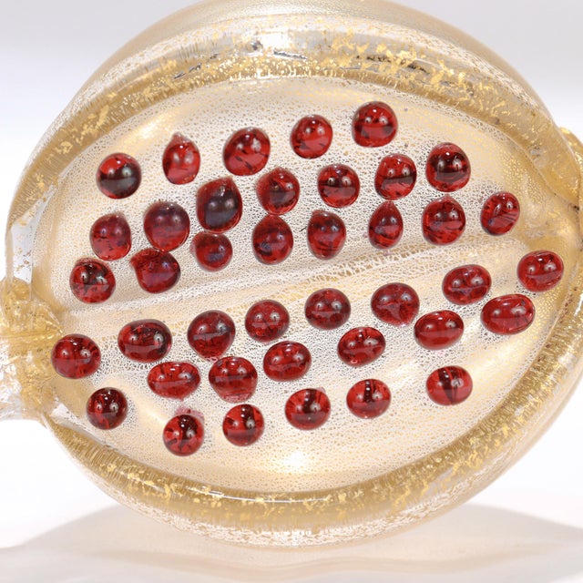 Pair of Venetian Glass Pomegranate Sculptures by Romeo Gigli for Pauly & Co. For Sale - Image 14 of 16