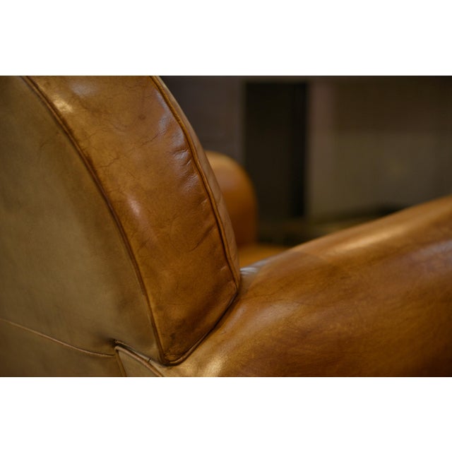 Vintage Leather Club Chairs, 2000s, Set of 2 For Sale - Image 9 of 14