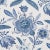 Contemporary Sample - Schumacher Lafayette Botanical Wallpaper in Cornflower For Sale - Image 3 of 4