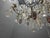 Metal Large Florentine Tole Chandelier with Murano Glass Flowers, Italy, 1950s For Sale - Image 7 of 18