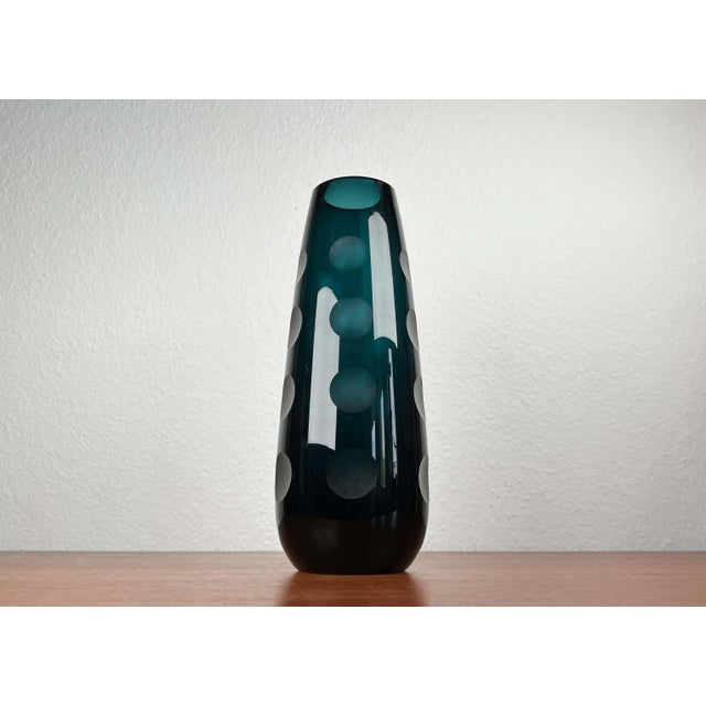 Mid-Century German Glass Vase from Karl Friedrich Glas, 1960s For Sale - Image 13 of 17
